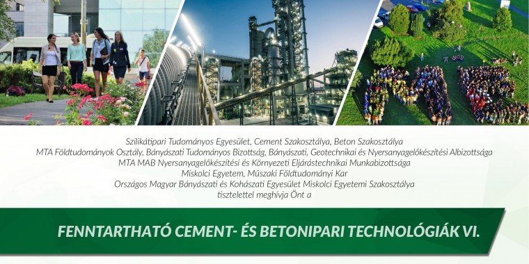 Fenntartható Cement- és Betonipari Technológiák VI. Szakmai Nap