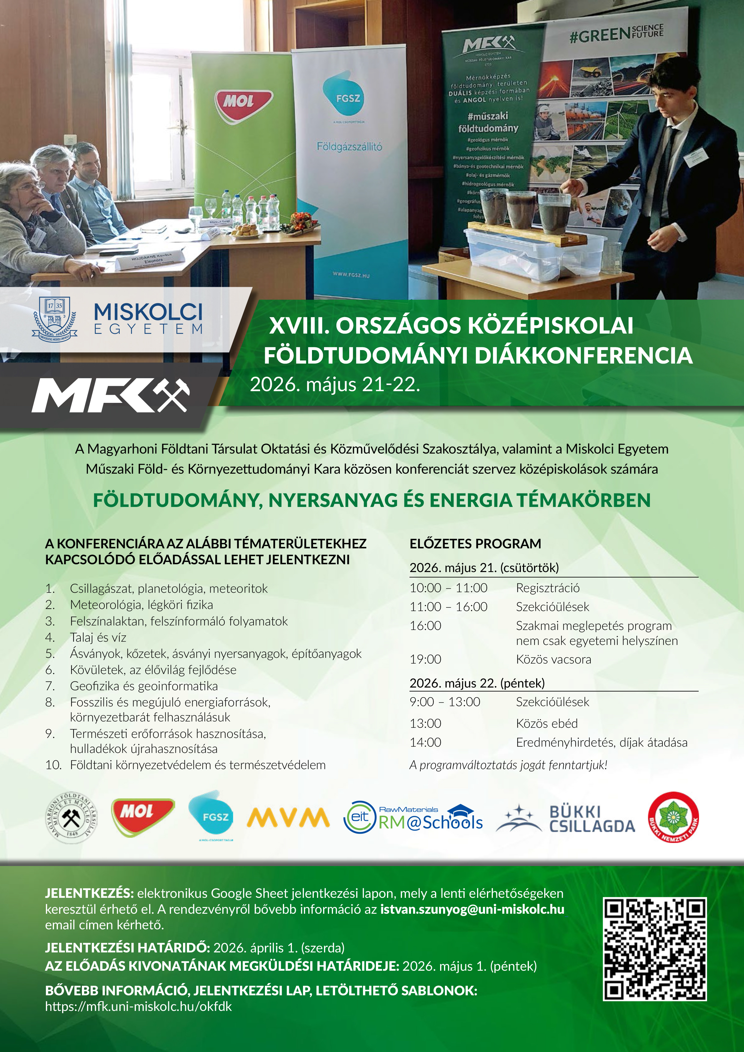 ME-MFK - Országos Földtudományi Diákkonferencia 