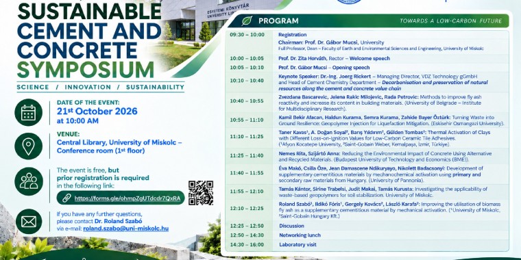 8th Sustainable cement and concrete symposium